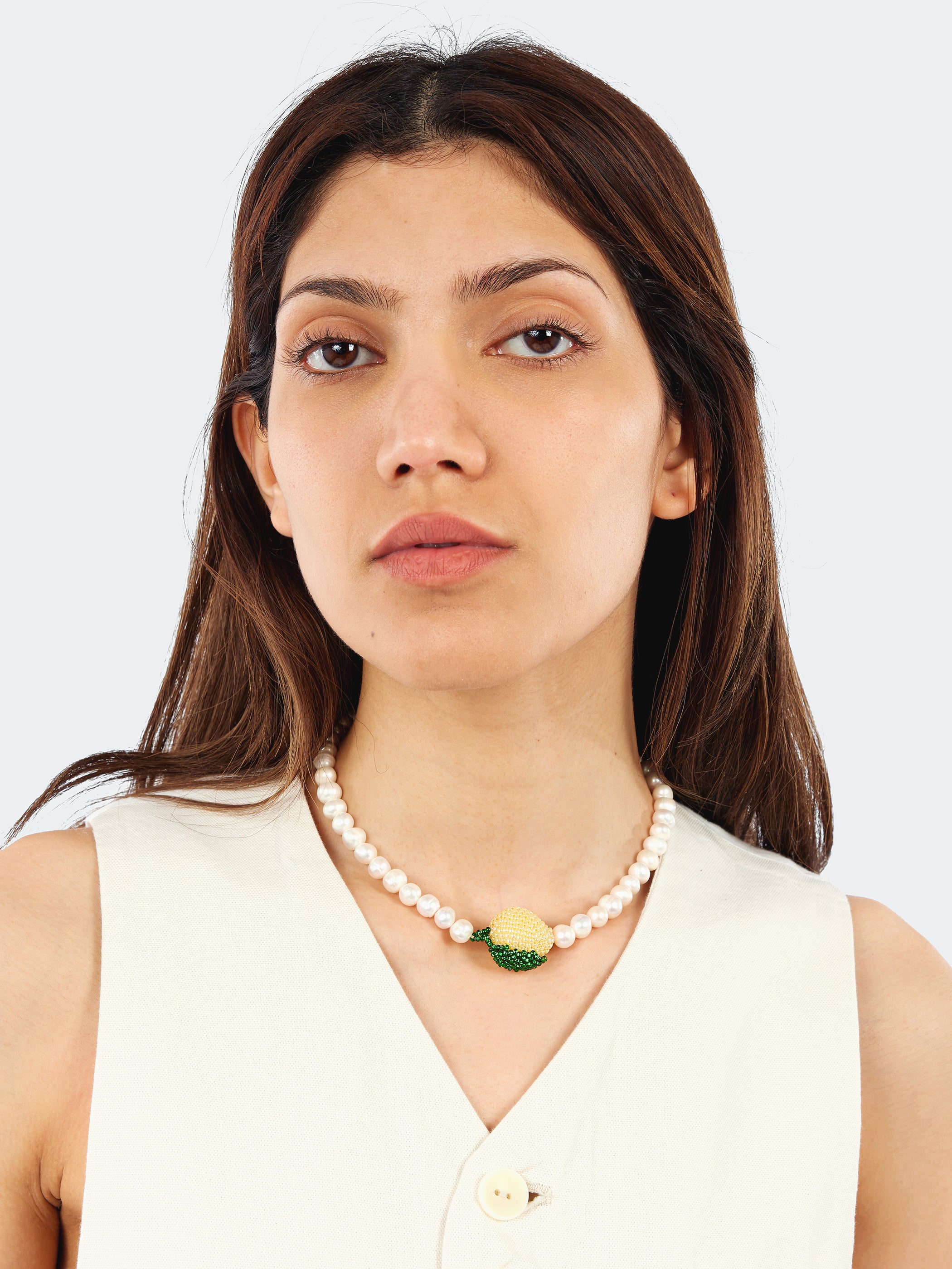 Pearl Lemon Necklace