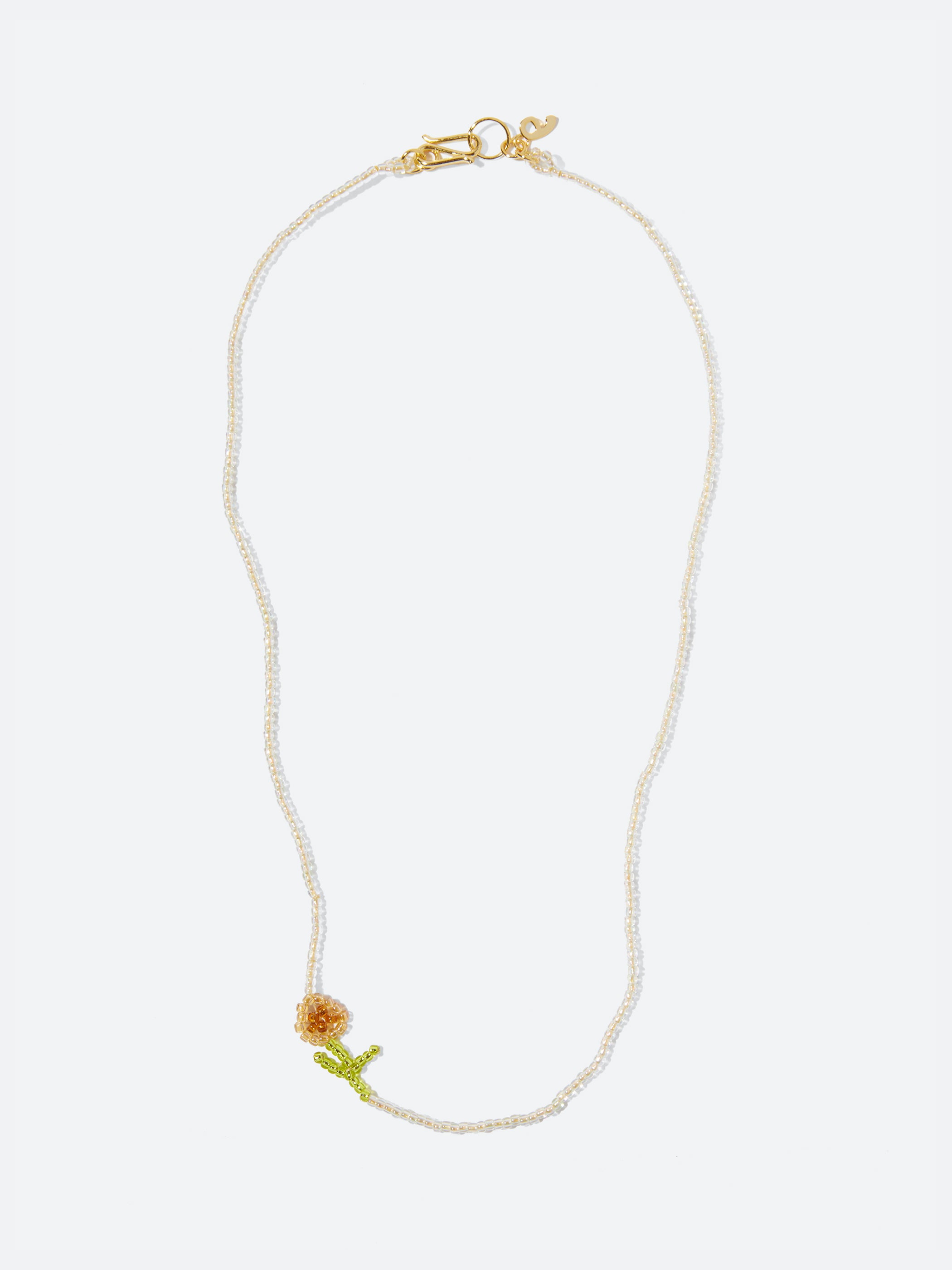 Mini Brown Flor Necklace