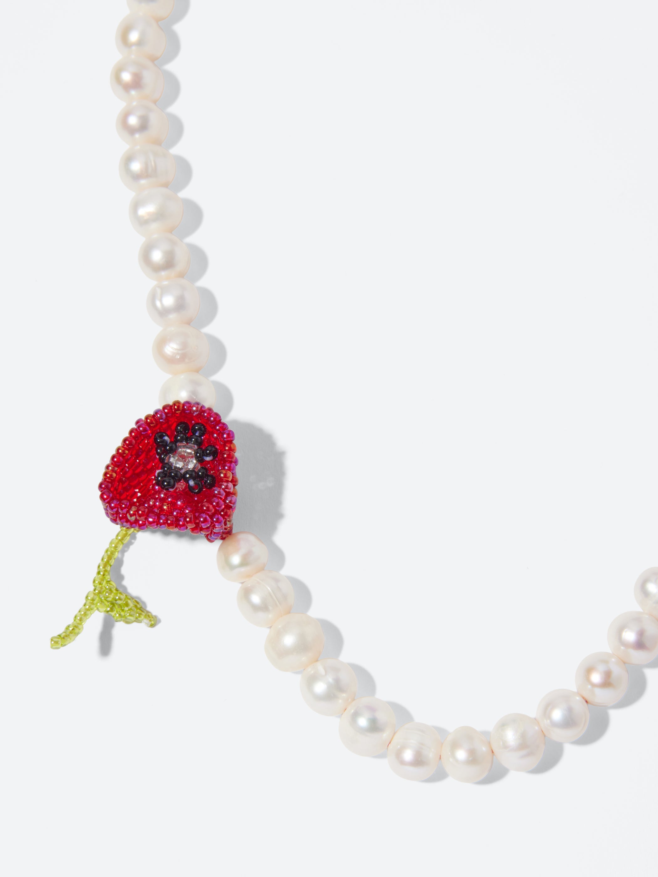 Pearl Poppy Necklace