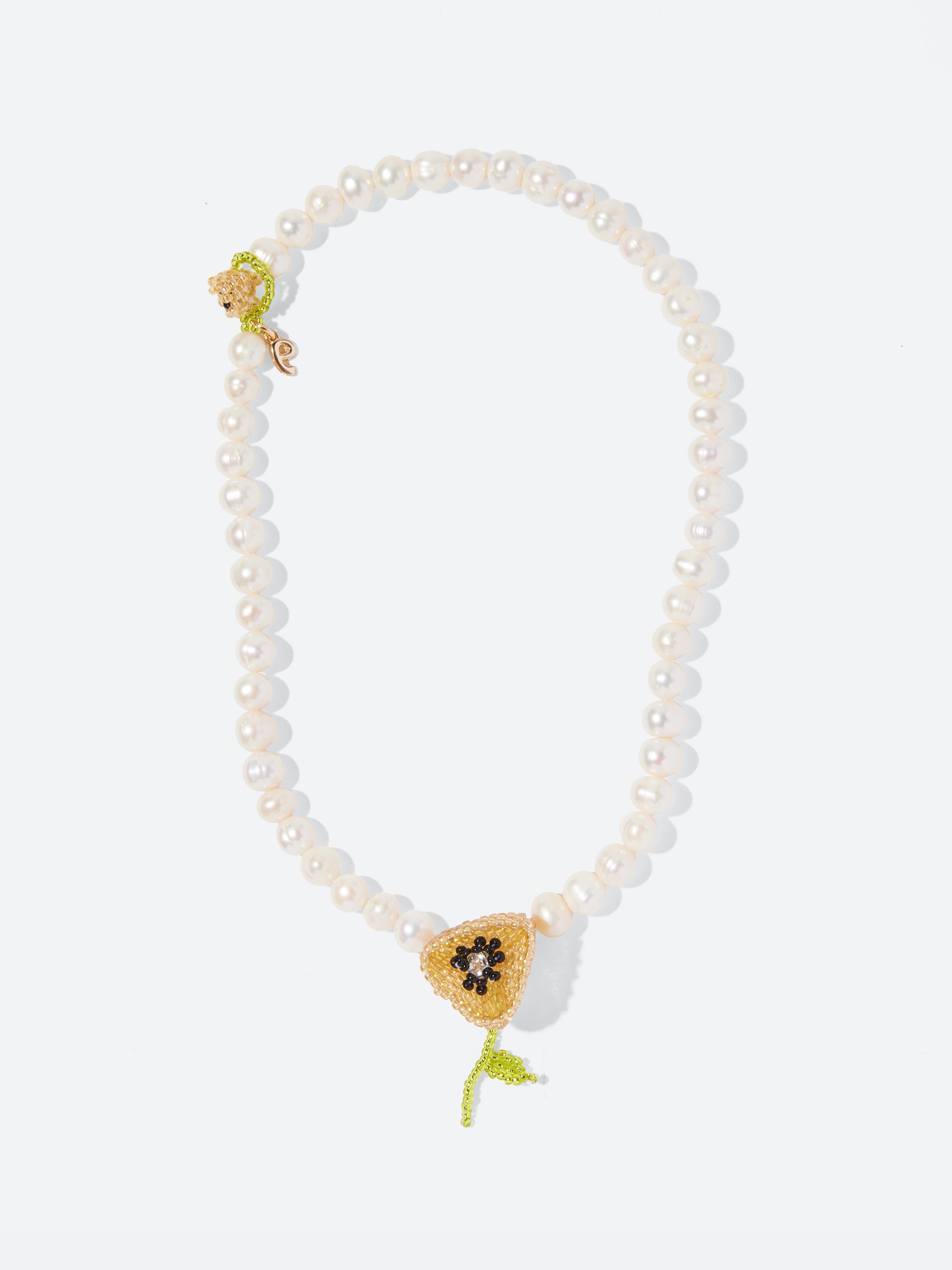 Pearl Poppy Necklace