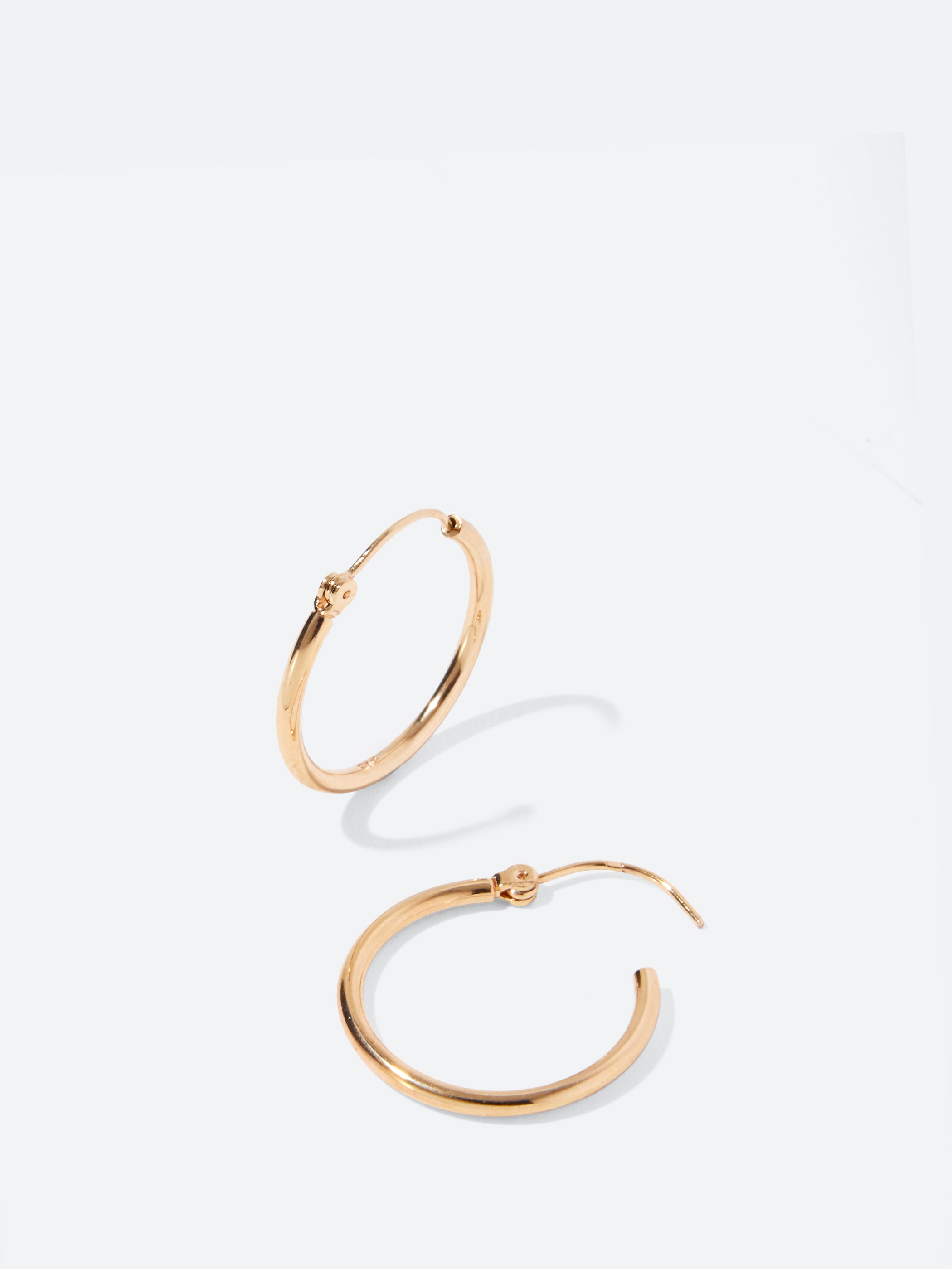 Brittney Round Hoop Earrings