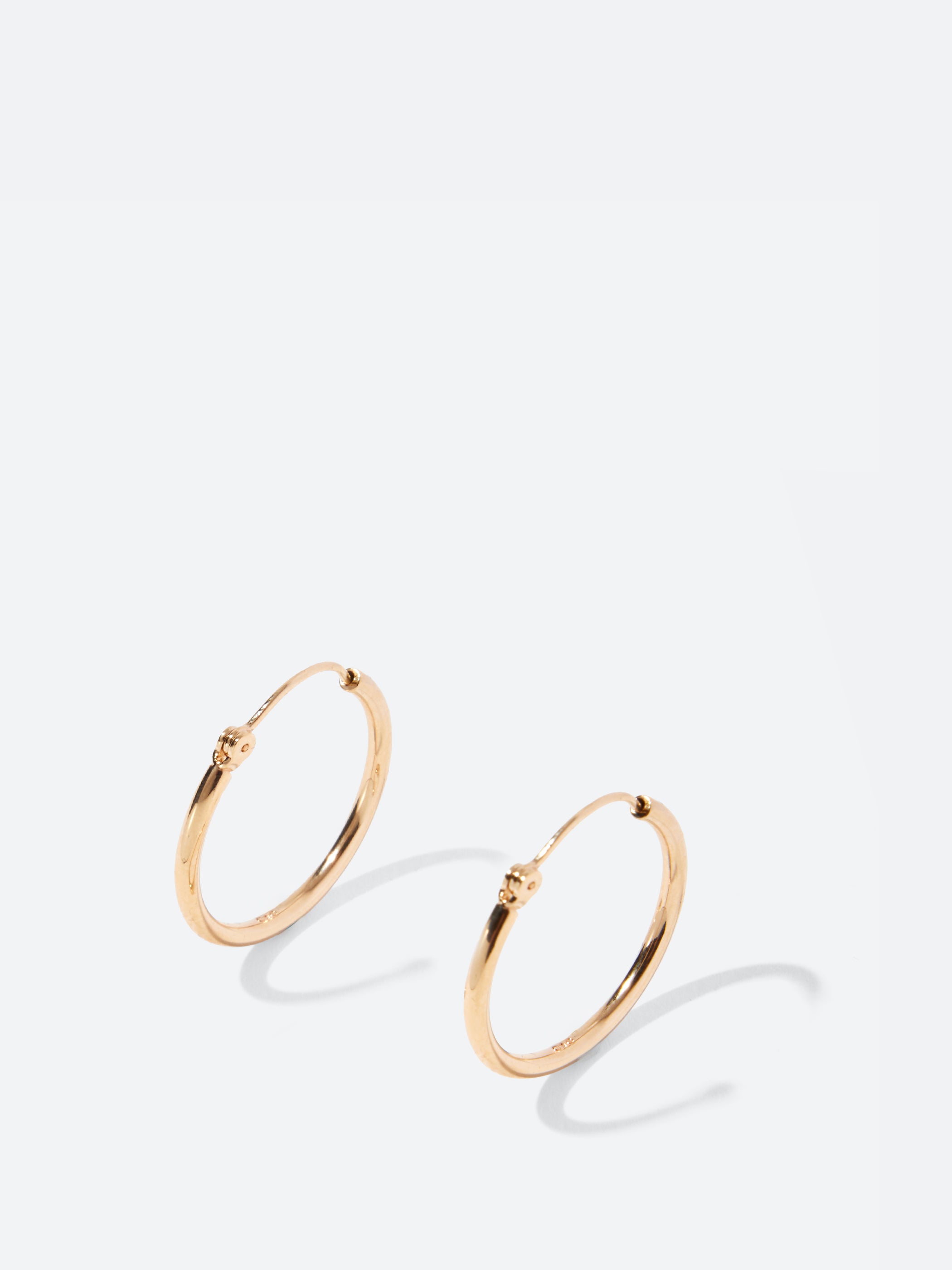Brittney Round Hoop Earrings