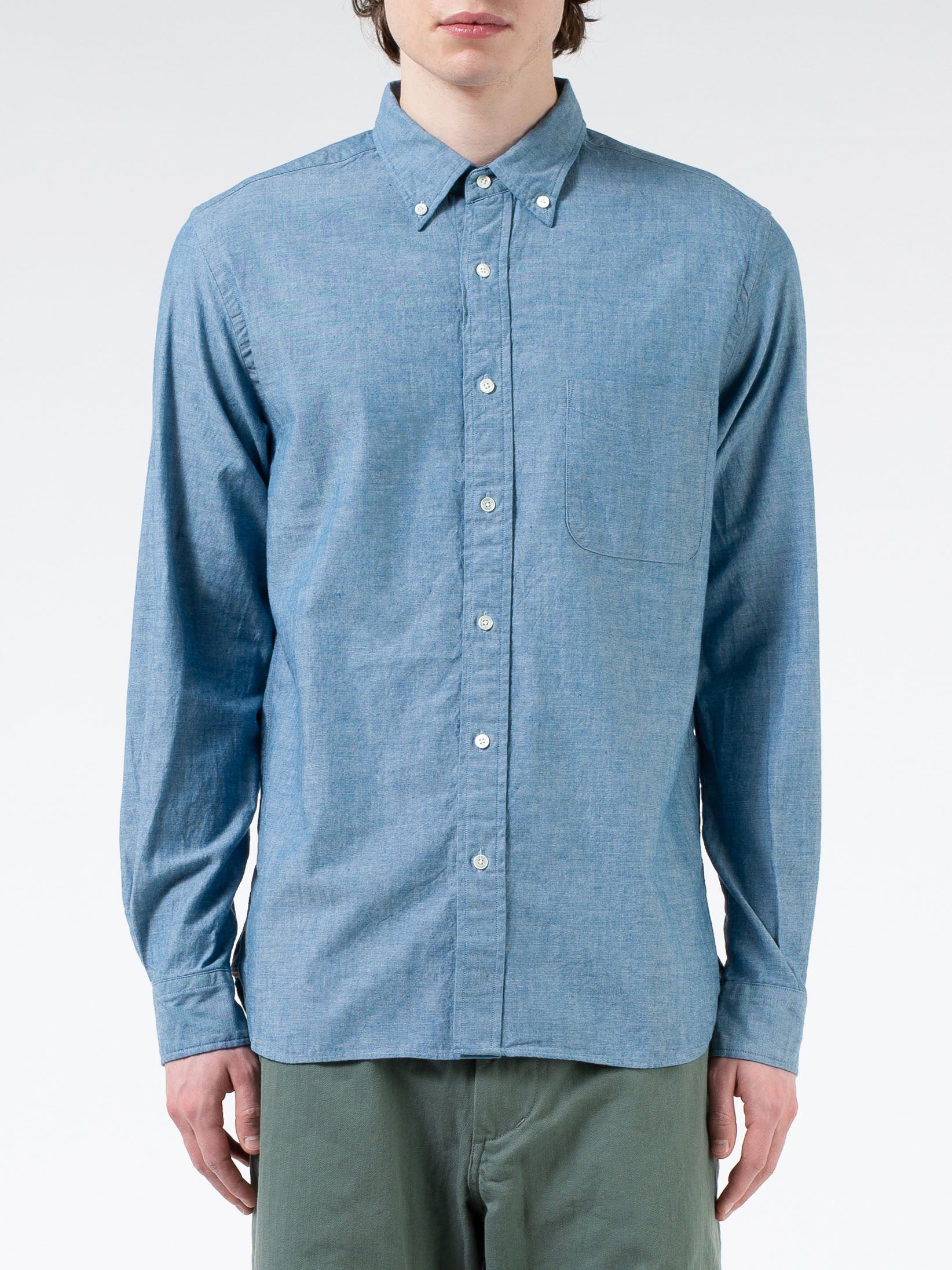 Chambray Button-Down Shirt