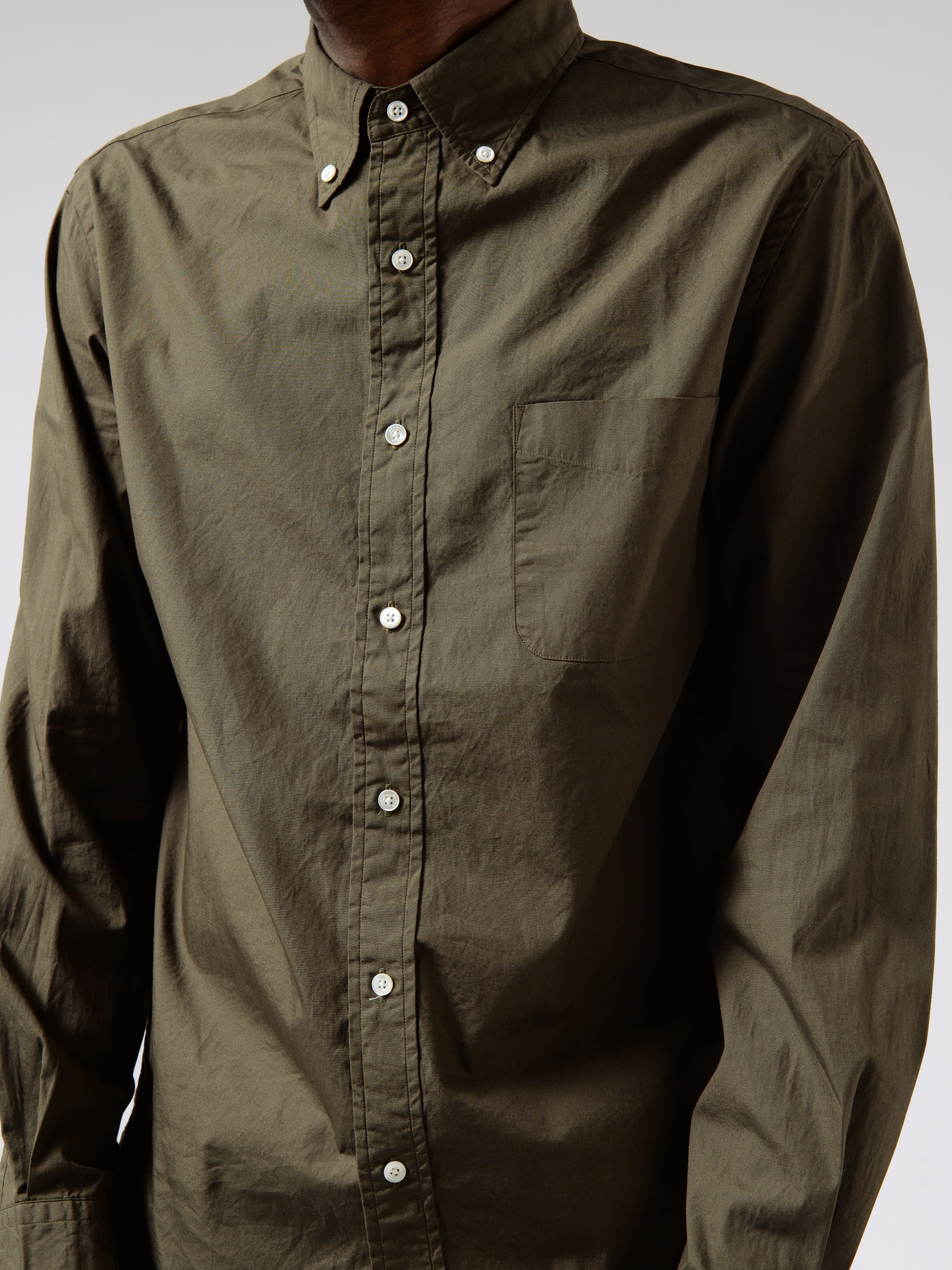 Colour Broad Button-Down Shirt