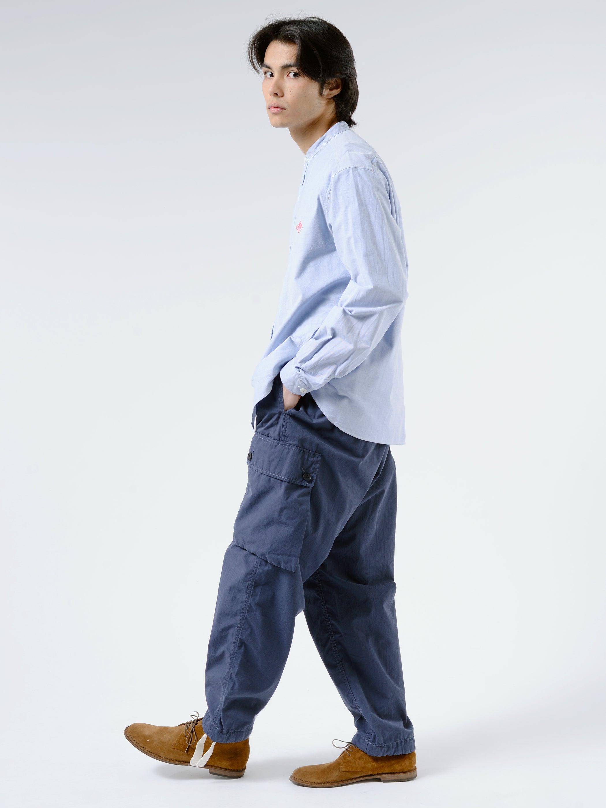 Oxford Band Collar L/S Shirt