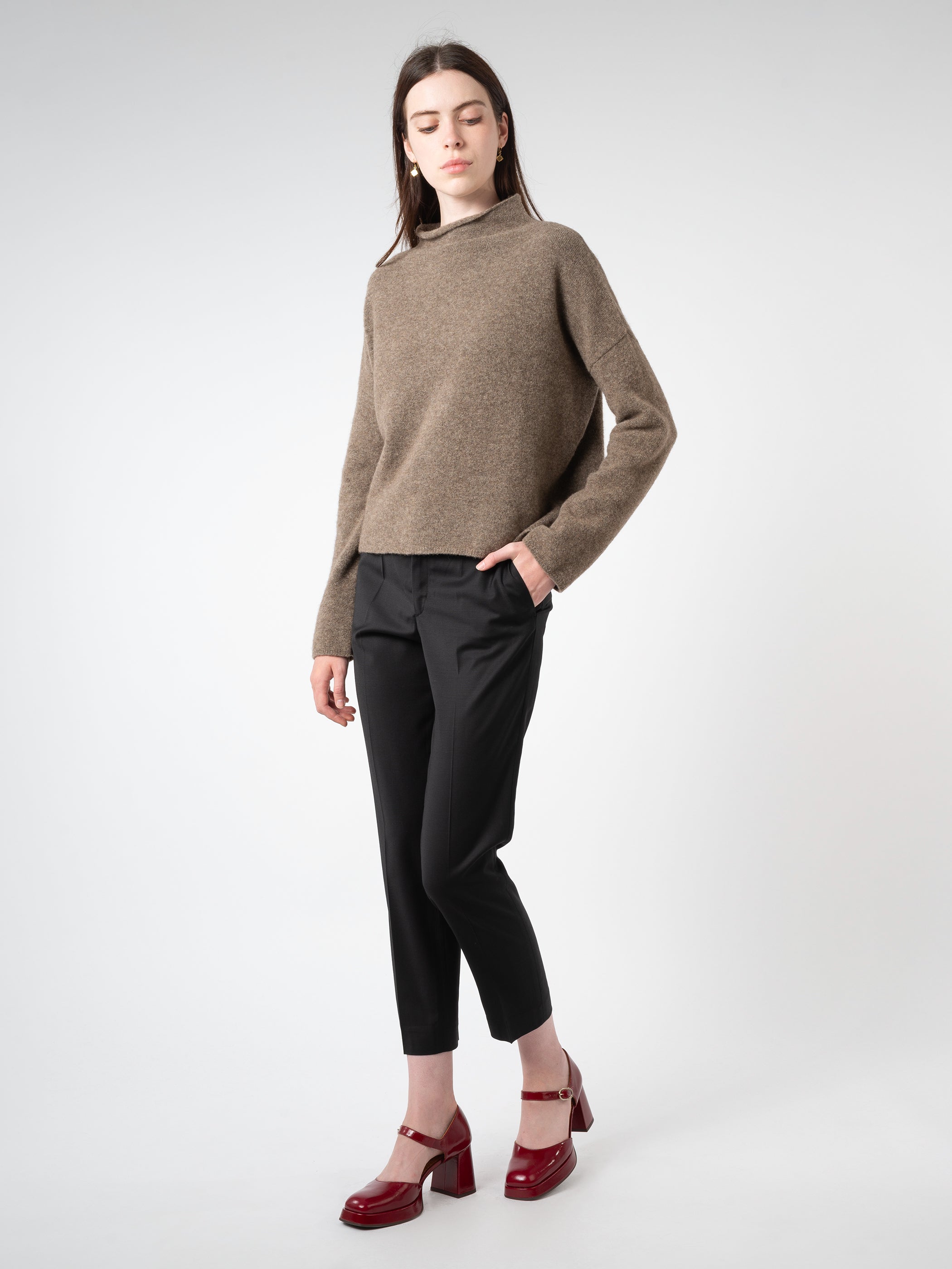 Emma Cropped Cool Wool Trouser
