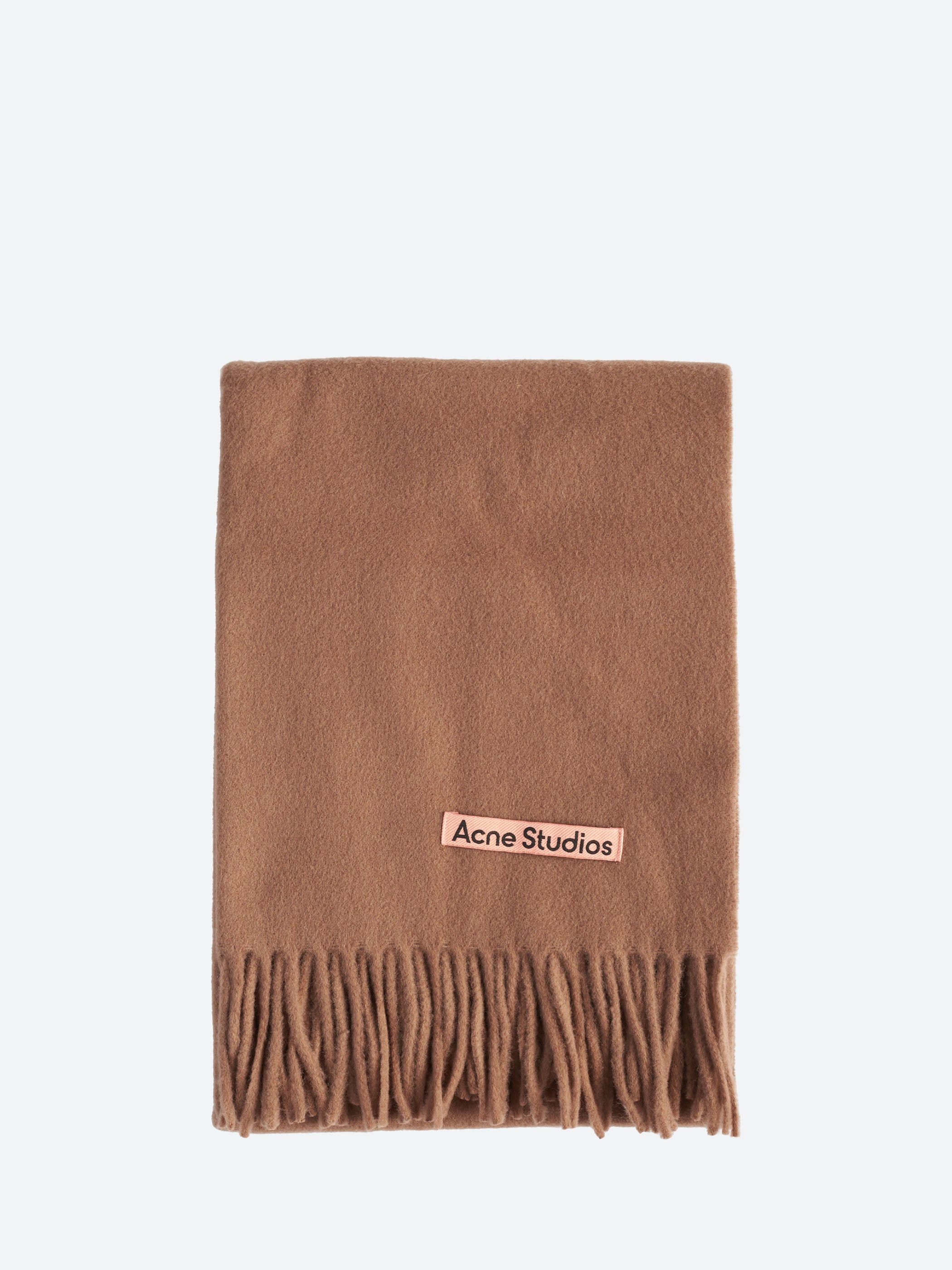 Fringe Wool Scarf - Narrow