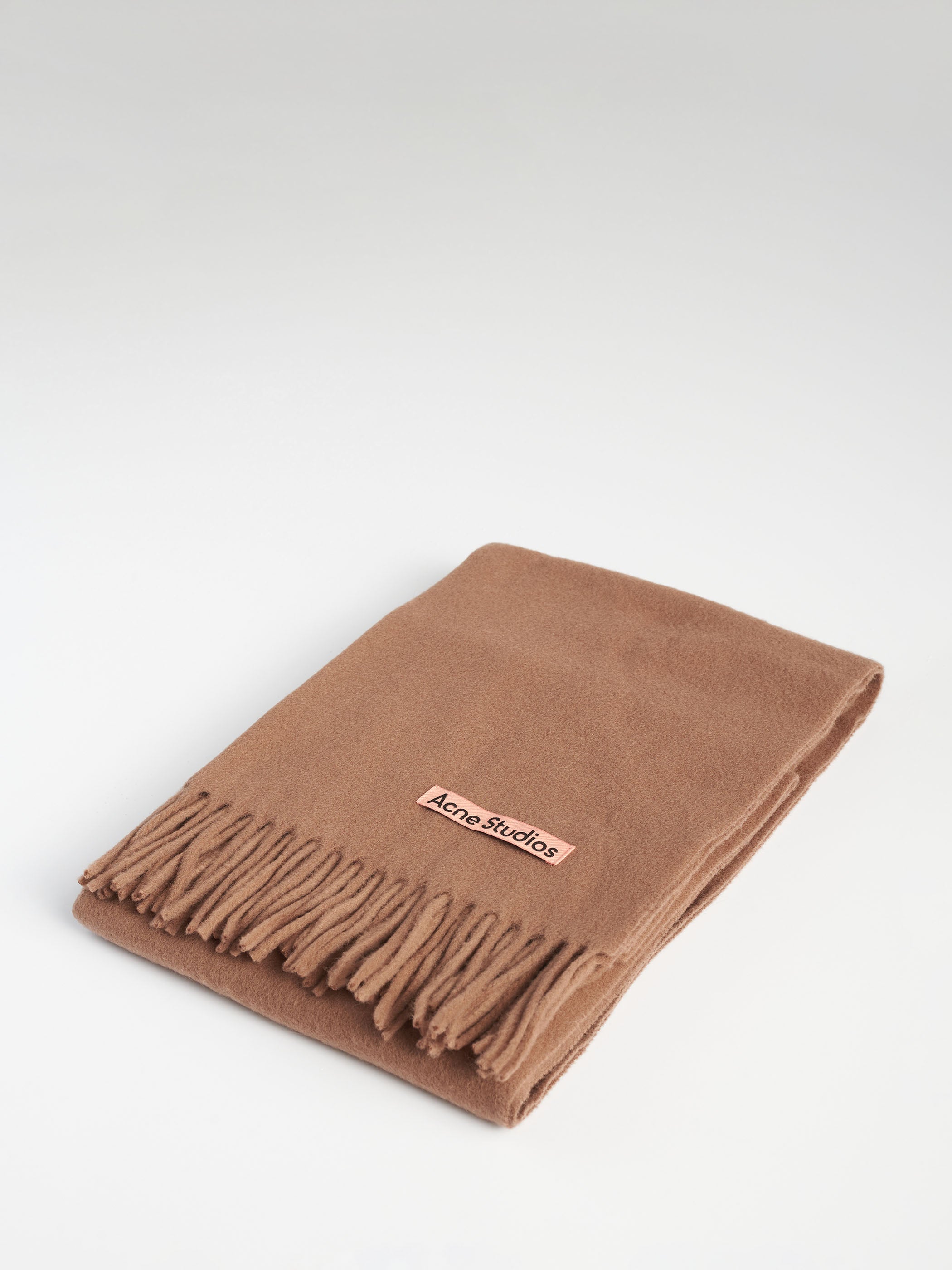 Fringe Wool Scarf - Narrow