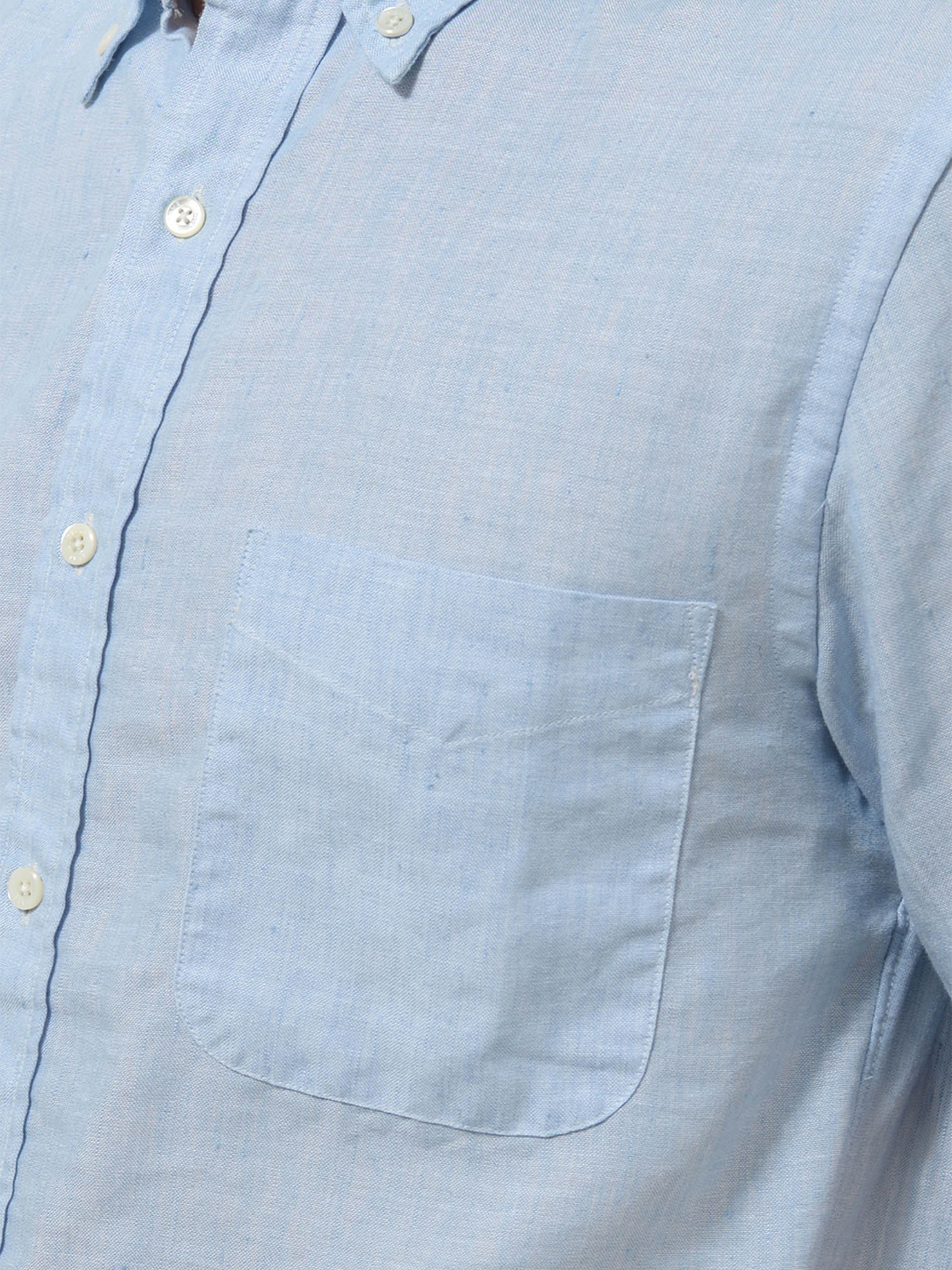 Linen Coolmax Button-Down Short Sleeve Shirt