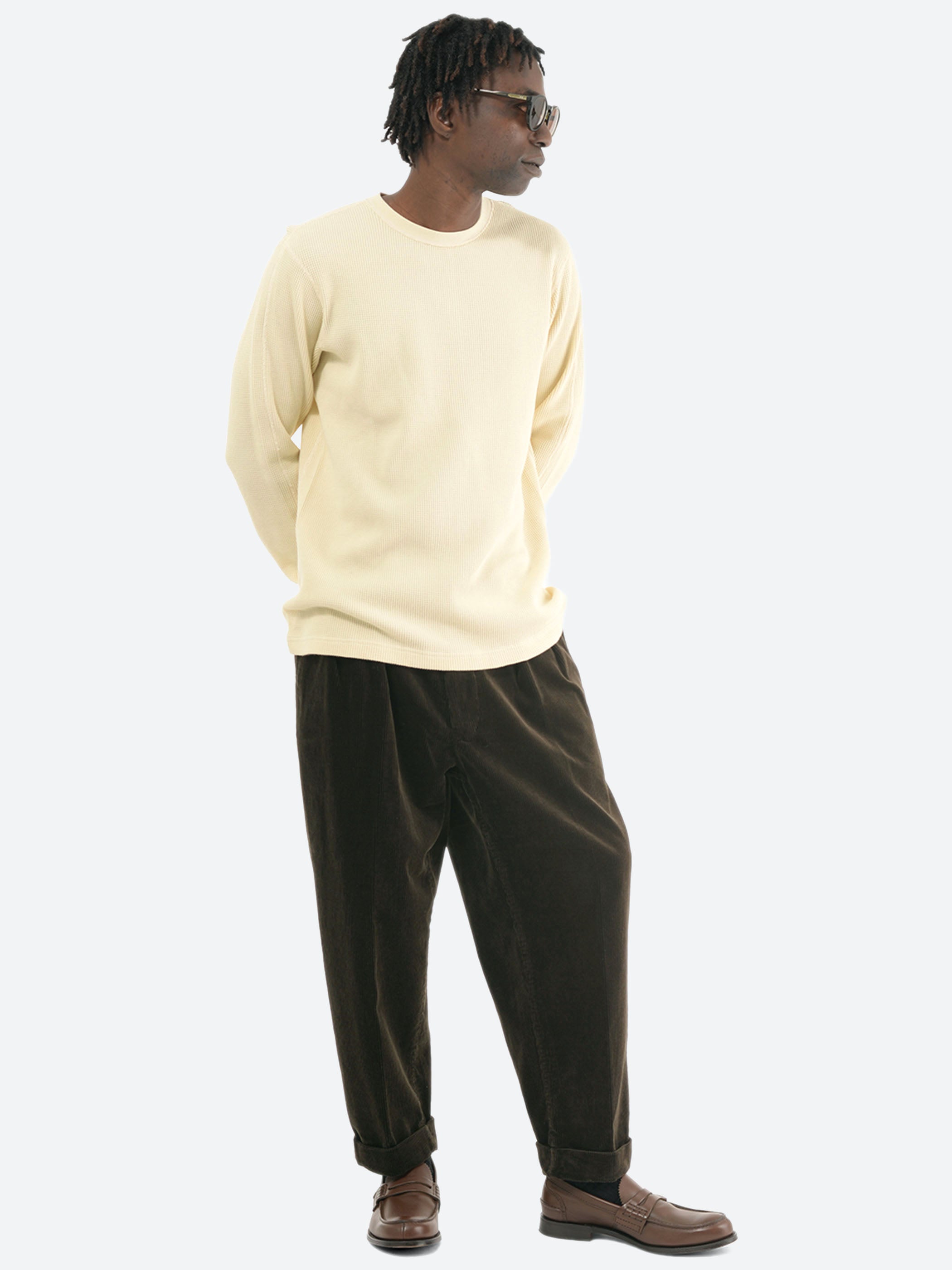 2 Pleat Corduroy Pants