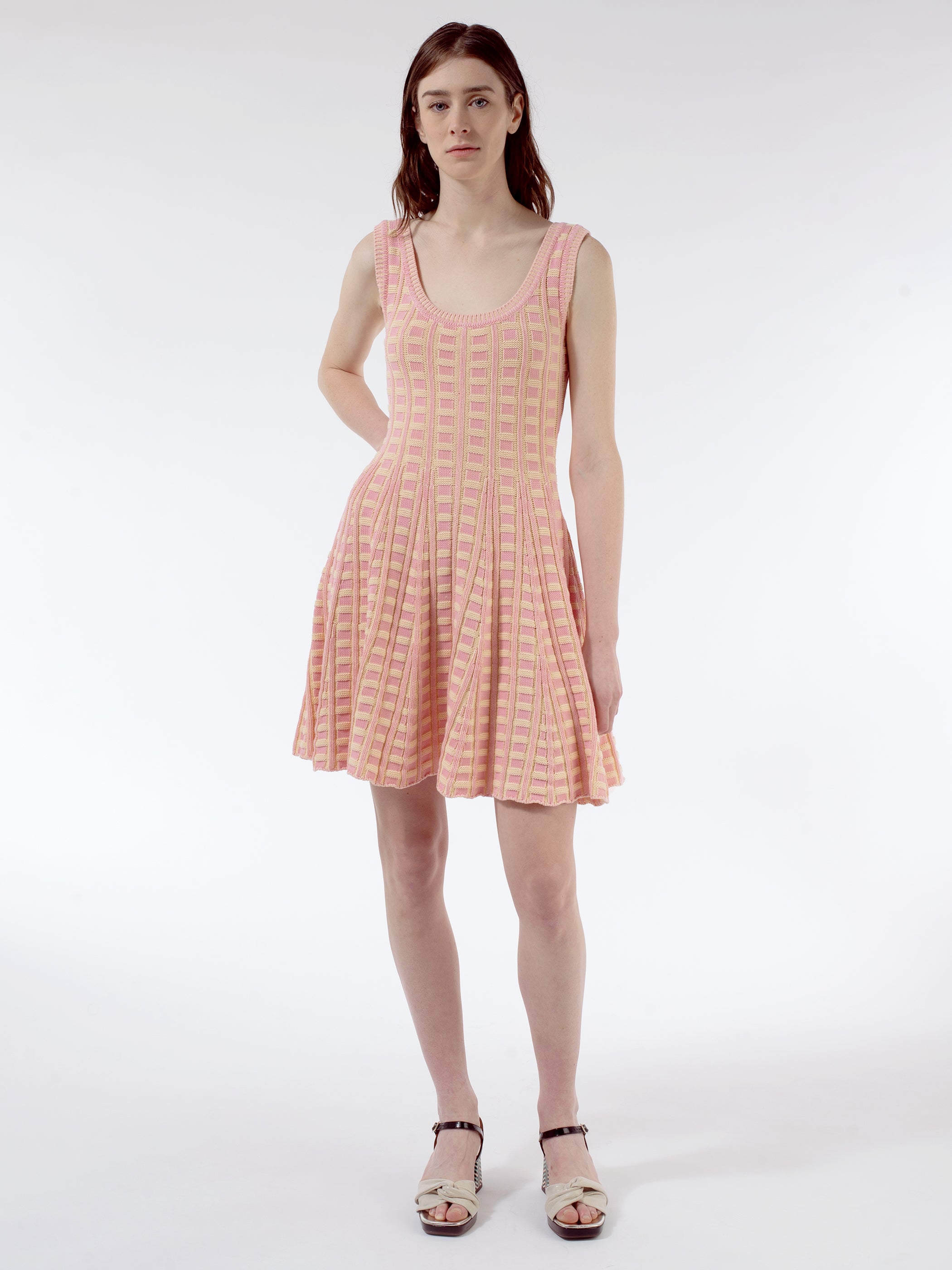 Knit Flared Minidress