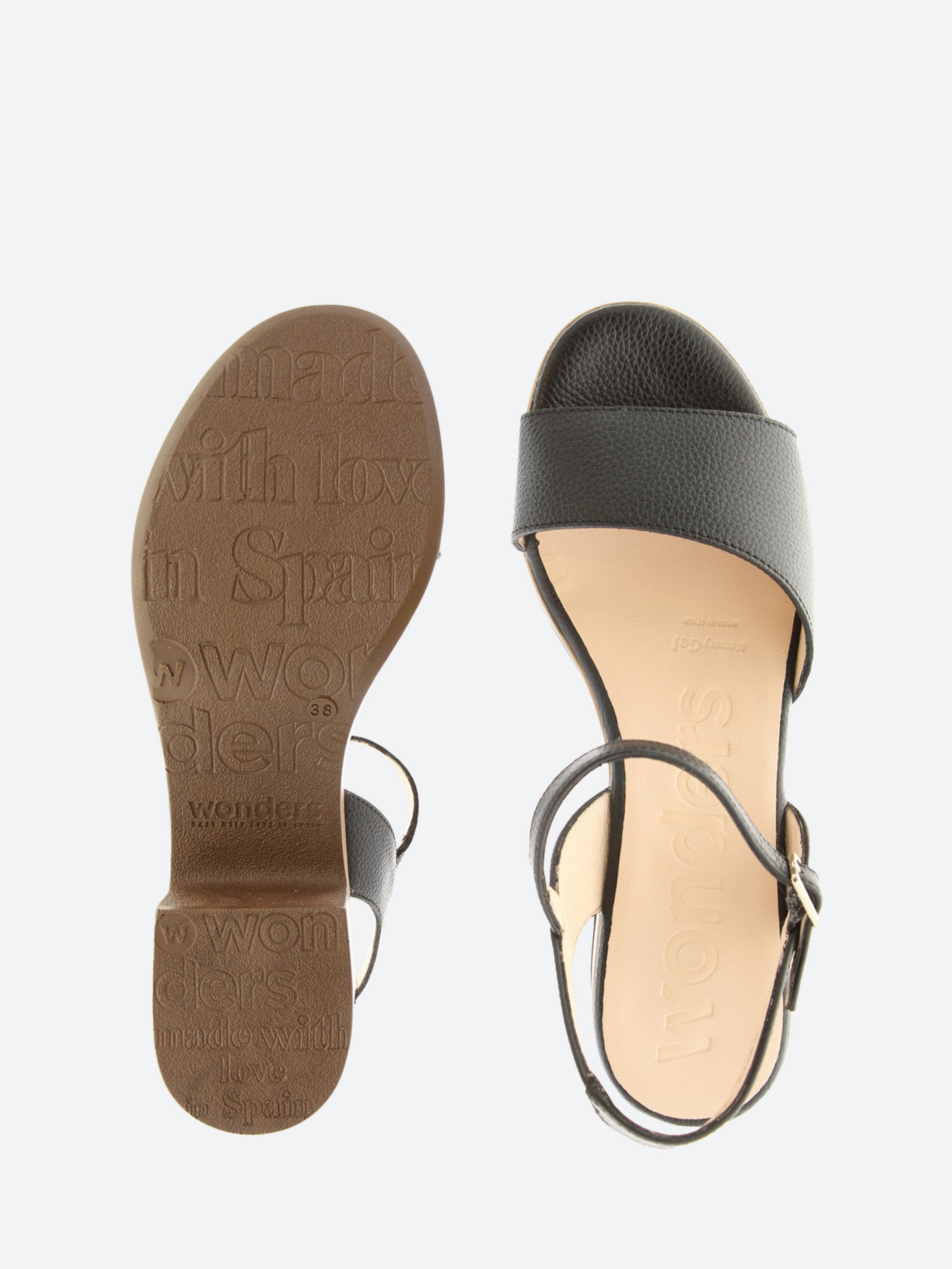 D-8802 Leather Wedge Sandal