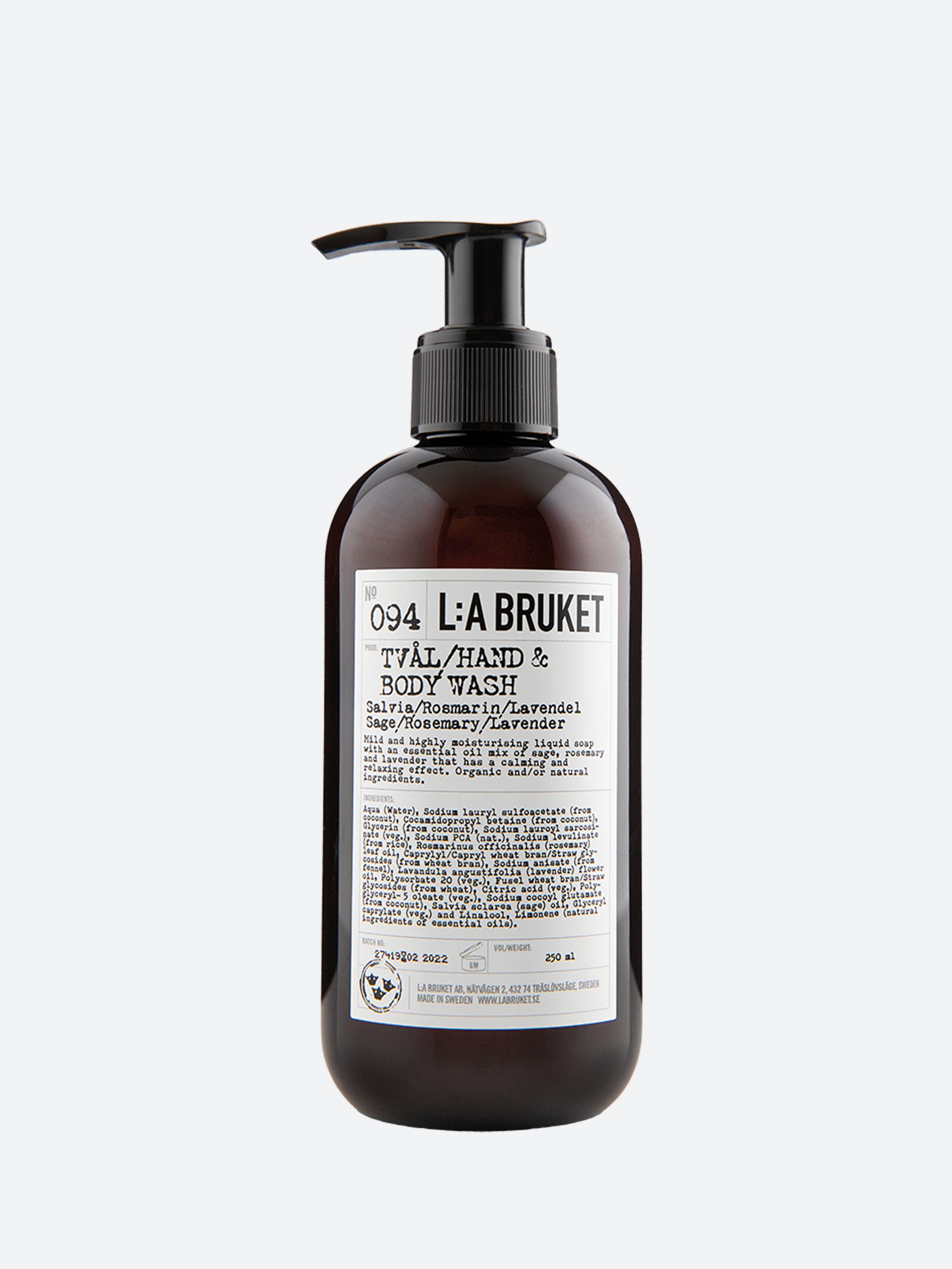 094 Sage Rosemary Lavender Hand & Body Wash 240 ml