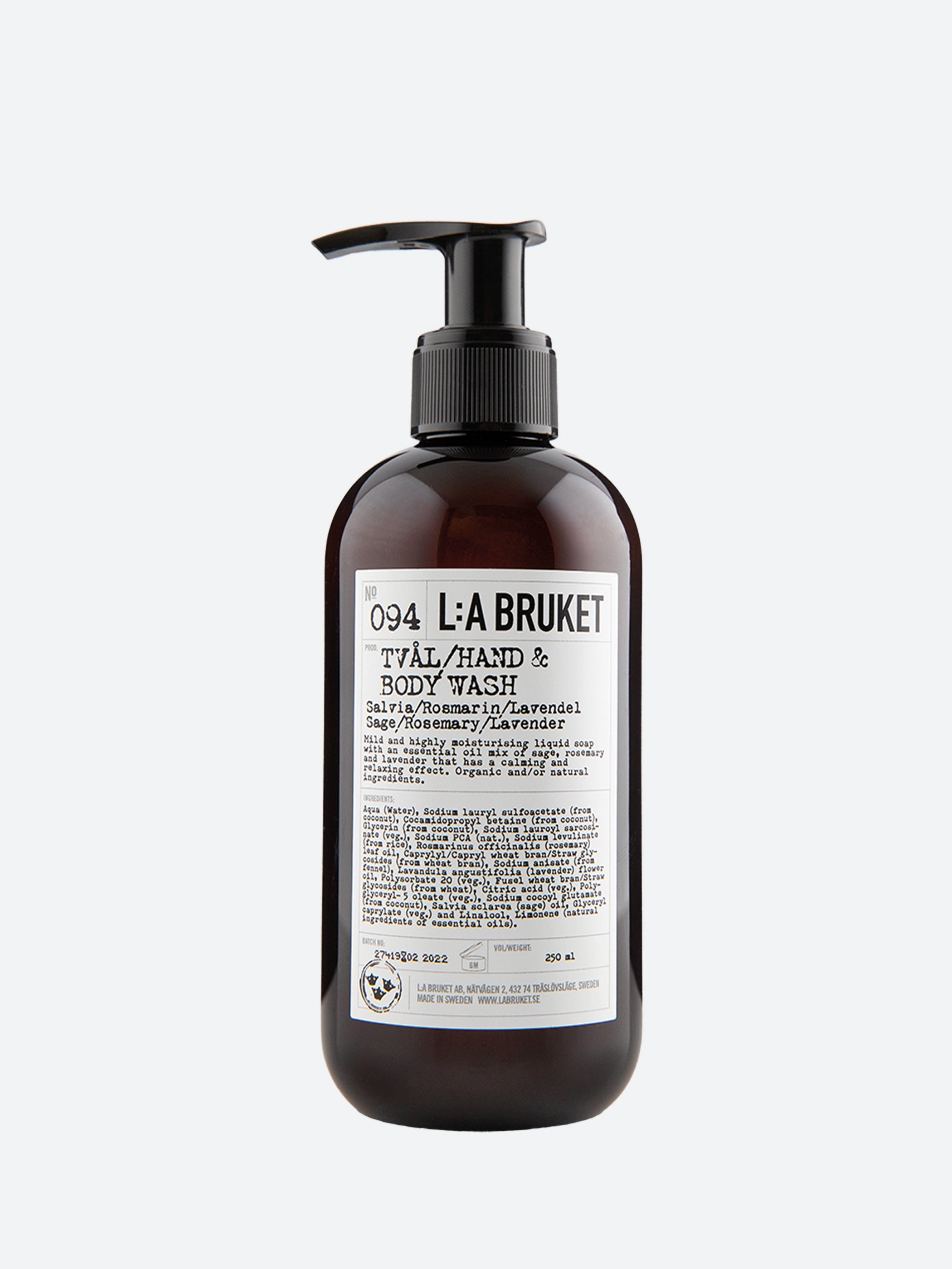 094 Sage Rosemary Lavender Hand & Body Wash 240 ml