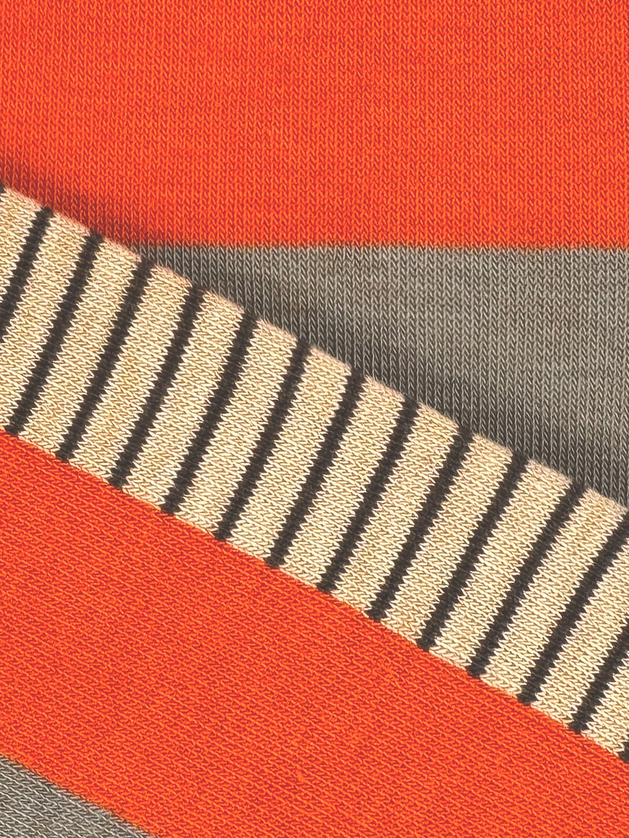Orange Border Sock