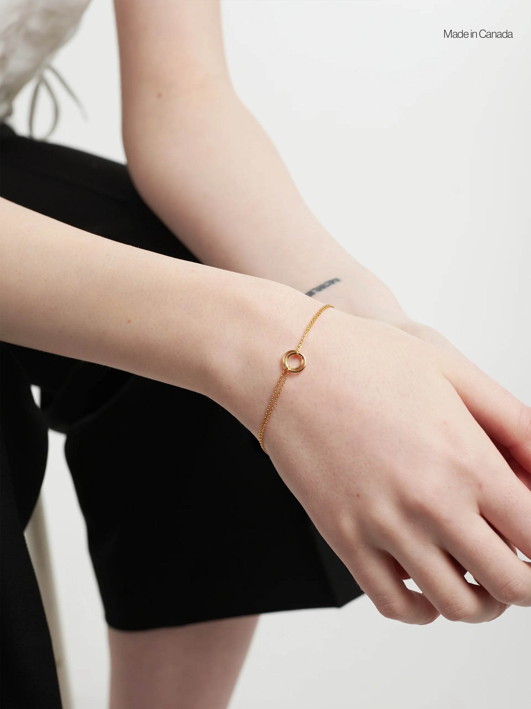 Twin Gold Orb Bracelet