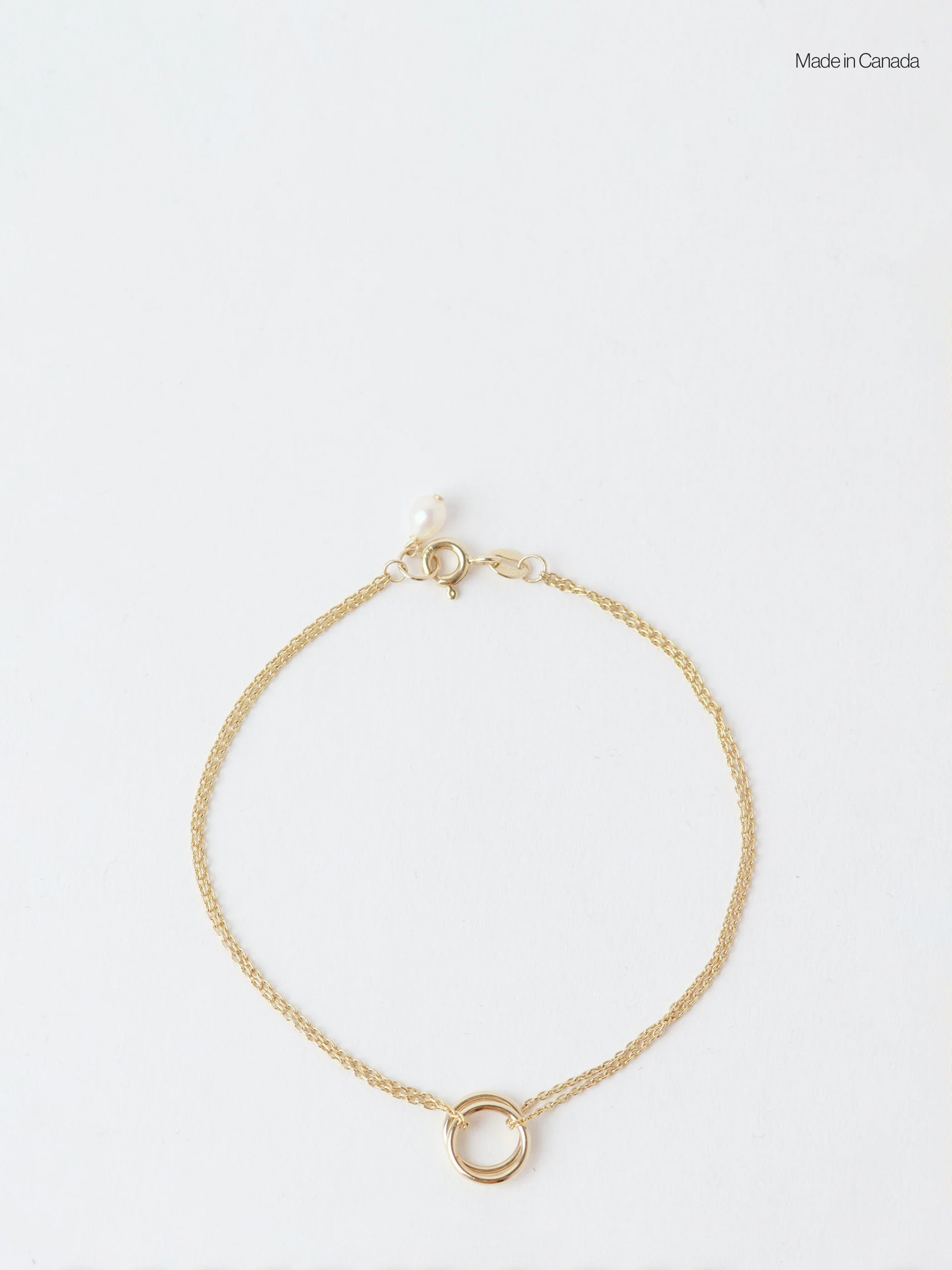 Twin Gold Orb Bracelet