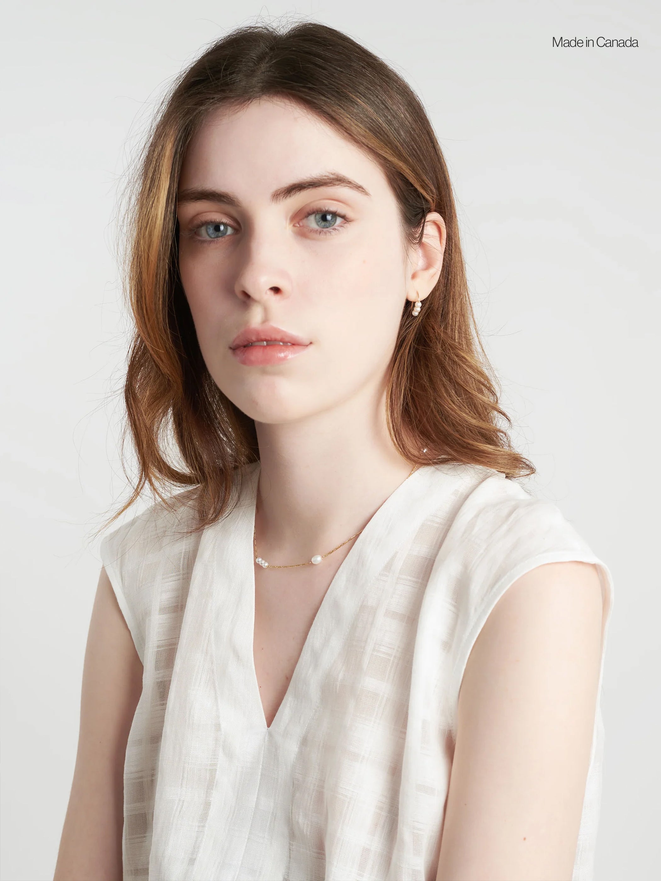 Keshi Pearl Figaro Chain Necklace